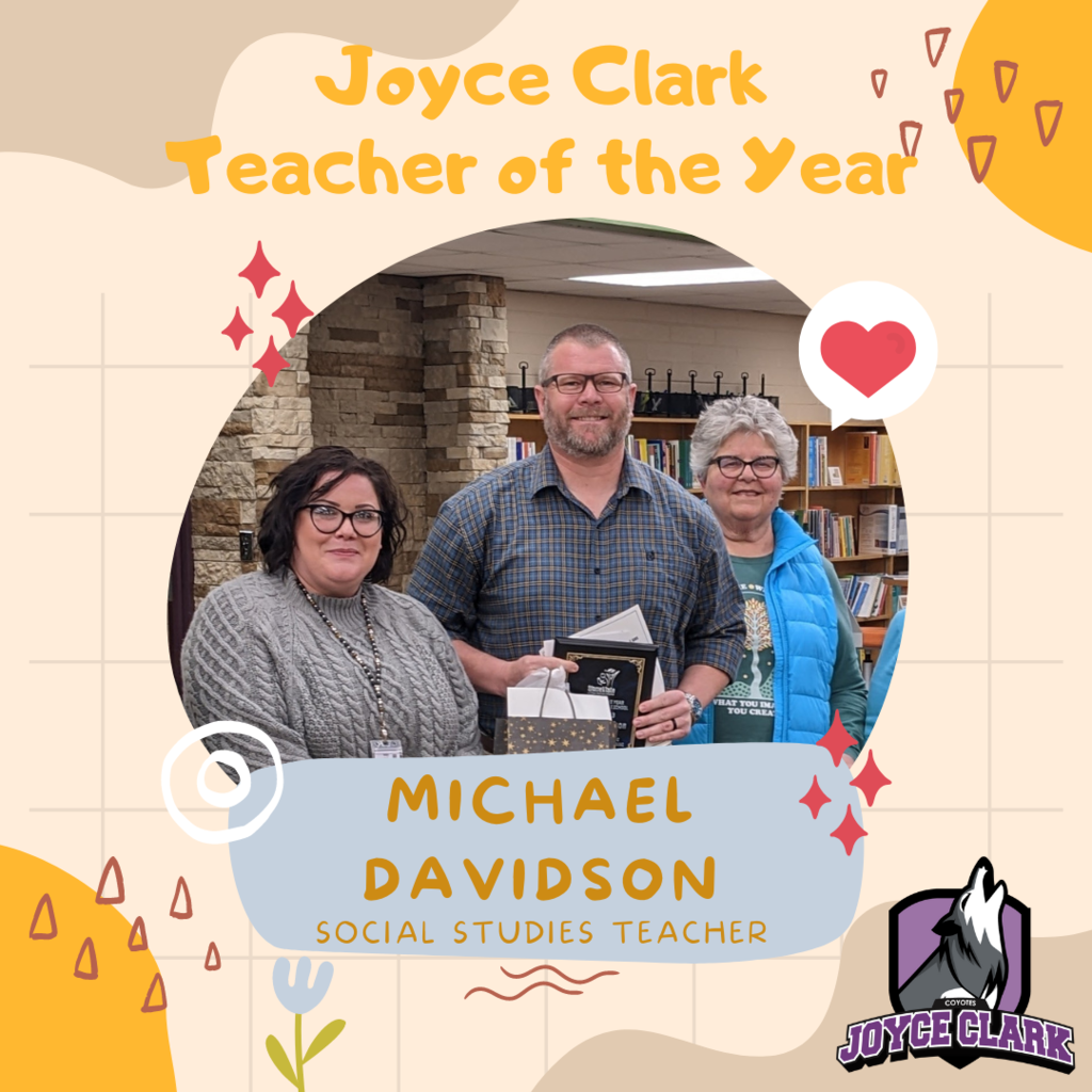 Joyce Clark Teacher of the Year