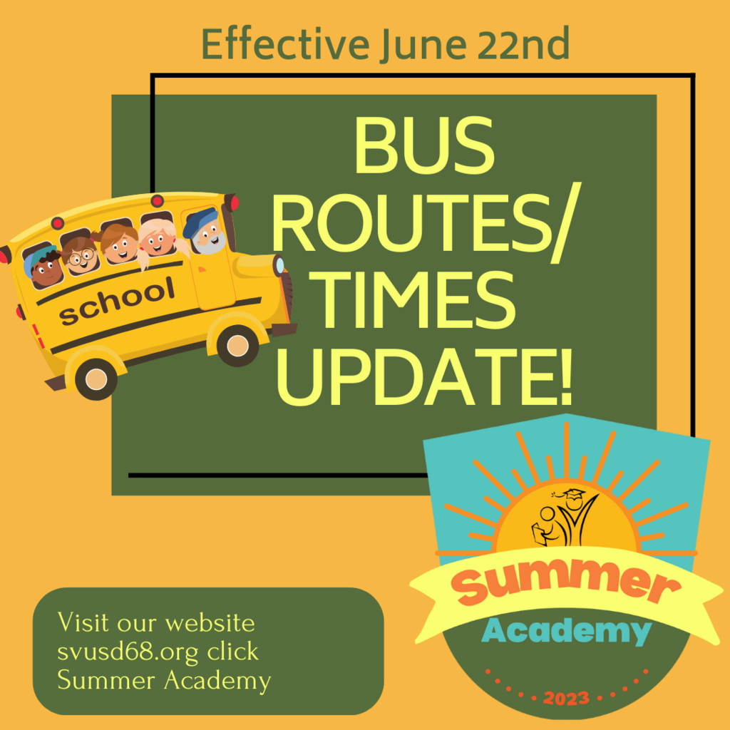 Bus Route Update 6/22/23