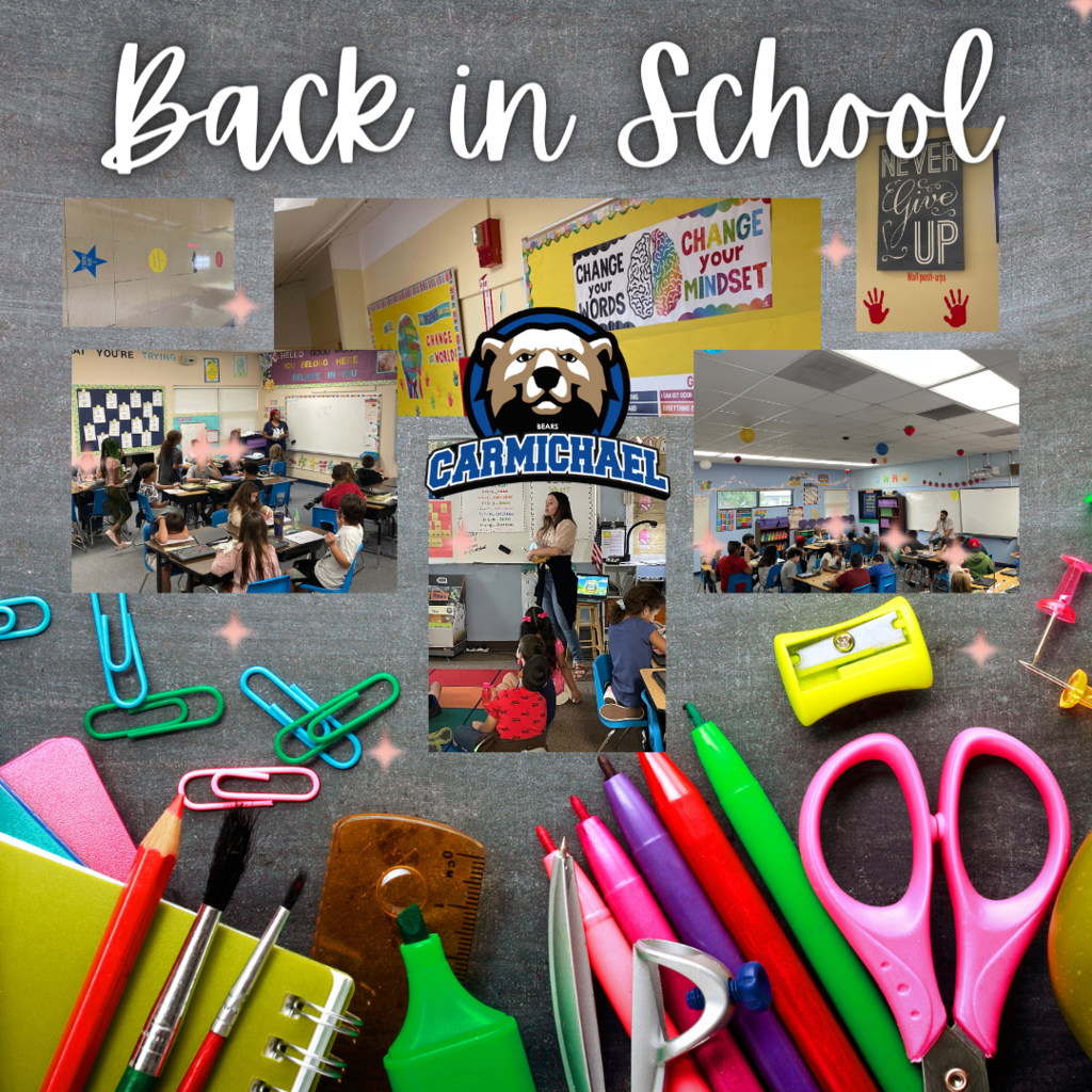 Carmichael back in school